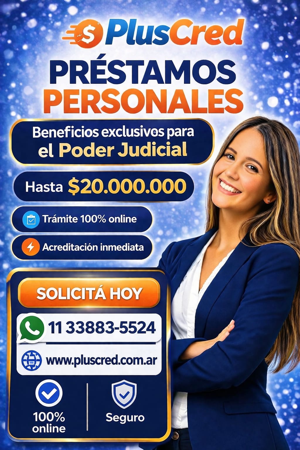 Créditos para el Poder Judicial hasta $20 millones - PlusCred